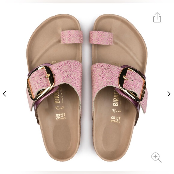 **SOLD**  RARE Birkenstock Miramar Big Buckle Rose Pink 39 Regular Women 8 Men 6 - Picture 16 of 16